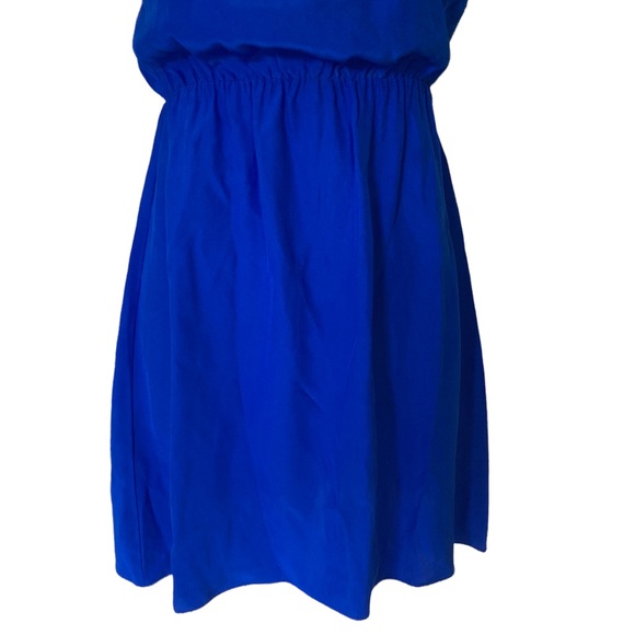 Amanda Uprichard Silk Royal Blue Back Cutout tunic  Dress - XS - Picture 4 of 10